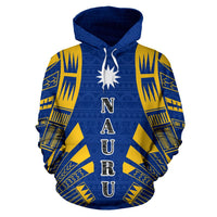 Nauru All Over Hoodie Polynesian Tattoo Style - Polynesian Pride