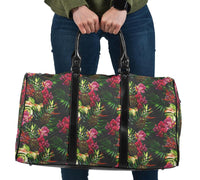 Hawaii Palm Leaves Pineapples Jungle Leaf Hawaii Travel Bag Travel Bag One size Black - Polynesian Pride