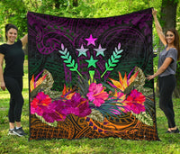 Kosrae Premium Quilt - Summer Hibiscus - Polynesian Pride