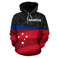 Samoa Polynesian Hoodie Smoa Flag Coat of Arms - Polynesian Pride