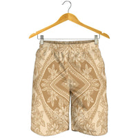 Polynesian Plumeria Mix Gold Men's Short - Polynesian Pride