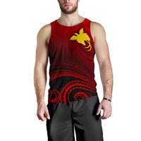 Papua New Guinea Men's Tank Top - Raggiana Bird of Paradise Polynesian Patterns - Polynesian Pride