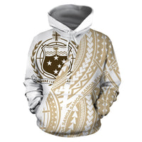 Samoa Hoodie Samoa Coat of Arms Pattern K2 - Polynesian Pride