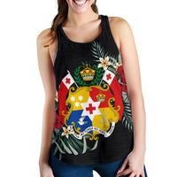 Tonga Hibiscus Women's Racerback Tank A25 - Polynesian Pride