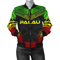 Palau Polynesian Chief Women'S Bomber Jacket - Reggae Version Reggae - Polynesian Pride