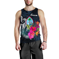 Guam Polynesian Men's Tank Top - Tropical Flower - Polynesian Pride