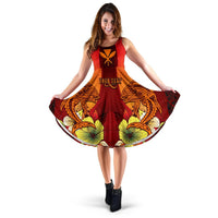 Hawaii Custom Personalised Women's Dress - Tribal Tuna Fish - Polynesian Pride