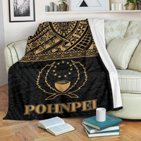 Pohnpei Premium Blanket - Micronesian Gold Version White - Polynesian Pride