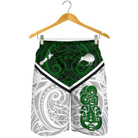 Combo Men Tank Top and Men Short New Zealand Maori Rugby Pride Version - White - Polynesian Pride