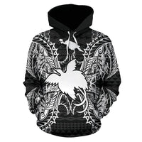 Papua New Guinea Polynesian ll Over Hoodie Map Black - Polynesian Pride