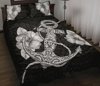 Anchor Poly Tribal Quilt Bed Set - Polynesian Pride