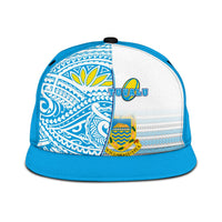 Tuvalu Rugby Hat Special Snapback Hat Universal Fit Blue - Polynesian Pride