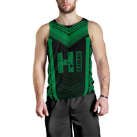 Hawaiian Kanaka Polynesian Men's Tank Top Active Green - Polynesian Pride