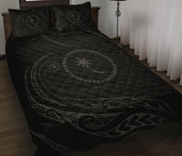 Chuuk Islands Quilt Bed Set - Gray - Frida Style - Polynesian Pride