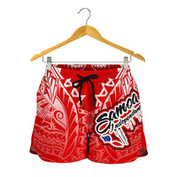 Samoa Polynesian Women's Short - Independence Day Red Version - Polynesian Pride