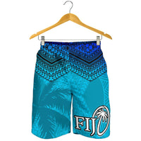 Fiji Rugby Polynesian All Over Print Men's Shorts Blue - Polynesian Pride
