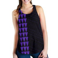 Hawaii Kakau Polynesian Anchor Women's Racerback Tank - Purple - Polynesian Pride