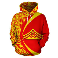 Hawaii Polynesian Mauna Kea Hoodie Circle Style - Polynesian Pride