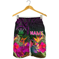 Niue Polynesian Personalised Men's Shorts - Summer Hibiscus - Polynesian Pride