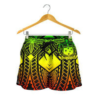Samoa Polynesian Women's Shorts - Samoa Reggae Seal with Polynesian Tattoo - Polynesian Pride