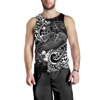 Guam Polynesian Men's Tank Top - White Shark Polynesian Tattoo - Polynesian Pride