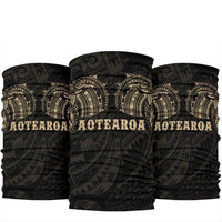 Aotearoa Maori Tattoo Bandana K4 Gold One Size Gold - Polynesian Pride