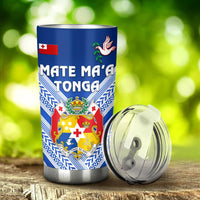 Mate Ma'a Tonga Rugby Tumbler Polynesian Creative Style - Blue - Polynesian Pride