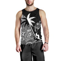 Guam Coconut Tree Men's Tank Top White K4 White - Polynesian Pride