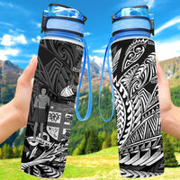 Fiji Hydro Tracking Bottle - Wings Style Hydro Tracking Bottle - Fiji 32oz Large Black - Polynesian Pride