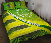 Cook Islands Quilt Bed Set Victorian Vibes Green - Polynesian Pride
