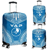 Yap Flag Polynesian Chief Luggage Cover Blue - Polynesian Pride