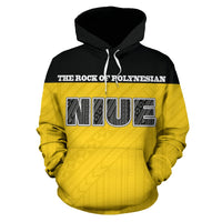 Niue All Over Hoodie Polynesian Uga - Polynesian Pride