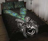 New Zealand Maori Moko Quilt Bed Set Paua Shell - Polynesian Pride