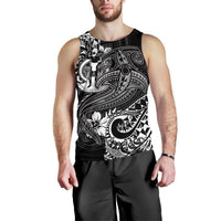 Vanuatu Polynesian Men's Tank Top - White Shark Polynesian Tattoo - Polynesian Pride