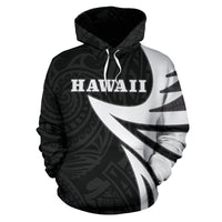 Hawaii Turtle Hoodie Warrior Style Unisex Black - Polynesian Pride