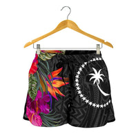 Chuuk All Over Print Women's Shorts - Polynesian Hibiscus Pattern - Polynesian Pride