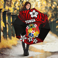 Mate Ma'a Tonga Rugby All Over Print Umbrellas Polynesian Unique Vibes - Red Umbrella One Size Red - Polynesian Pride