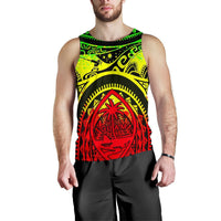 Polynesian Men's Tank Top - Guam Flag, Seal with Maui Moana Tattoo - Polynesian Pride