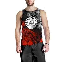 Tahiti Polynesian Men's Tank Top - Vintage Polynesian Turtle Black - Polynesian Pride