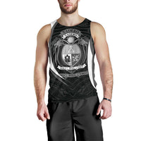Nauru Polynesian Tank Top (Men) - Nauru Spirit (White) - Polynesian Pride