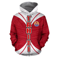 Tahiti All Over Zip up Hoodie Impact Version - Polynesian Pride