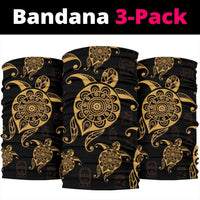 Hawaiian Polynesian Turtle Bandana 3 - Pack - Polynesian Pride