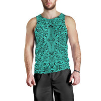 Polynesian Culture Turquoise Hawaii Men's Tank Top Turquoise - Polynesian Pride