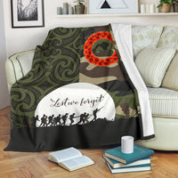 Anzac Maori Premium Blanket Camo Lest For Get - Polynesian Pride