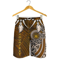 Samoa Custom Personalised Men's Shorts - Polynesian Boar Tusk - Polynesian Pride