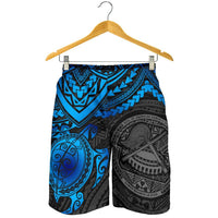 American Samoa Polynesian Shorts (Men) - Blue Turtle - Polynesian Pride