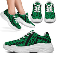 Polynesian Tradition Green Chunky Sneakers - Polynesian Pride