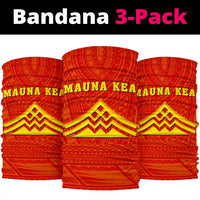 Hawaii Protect Mauna Kea Bandana 3-Pack - AH - Red - Polynesian Pride