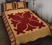 Hawaiian Quilt Pattern Quilt Bed Set - Polynesian Pride