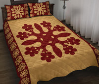 Hawaiian Quilt Pattern Dream Quilt Bed Set - Polynesian Pride